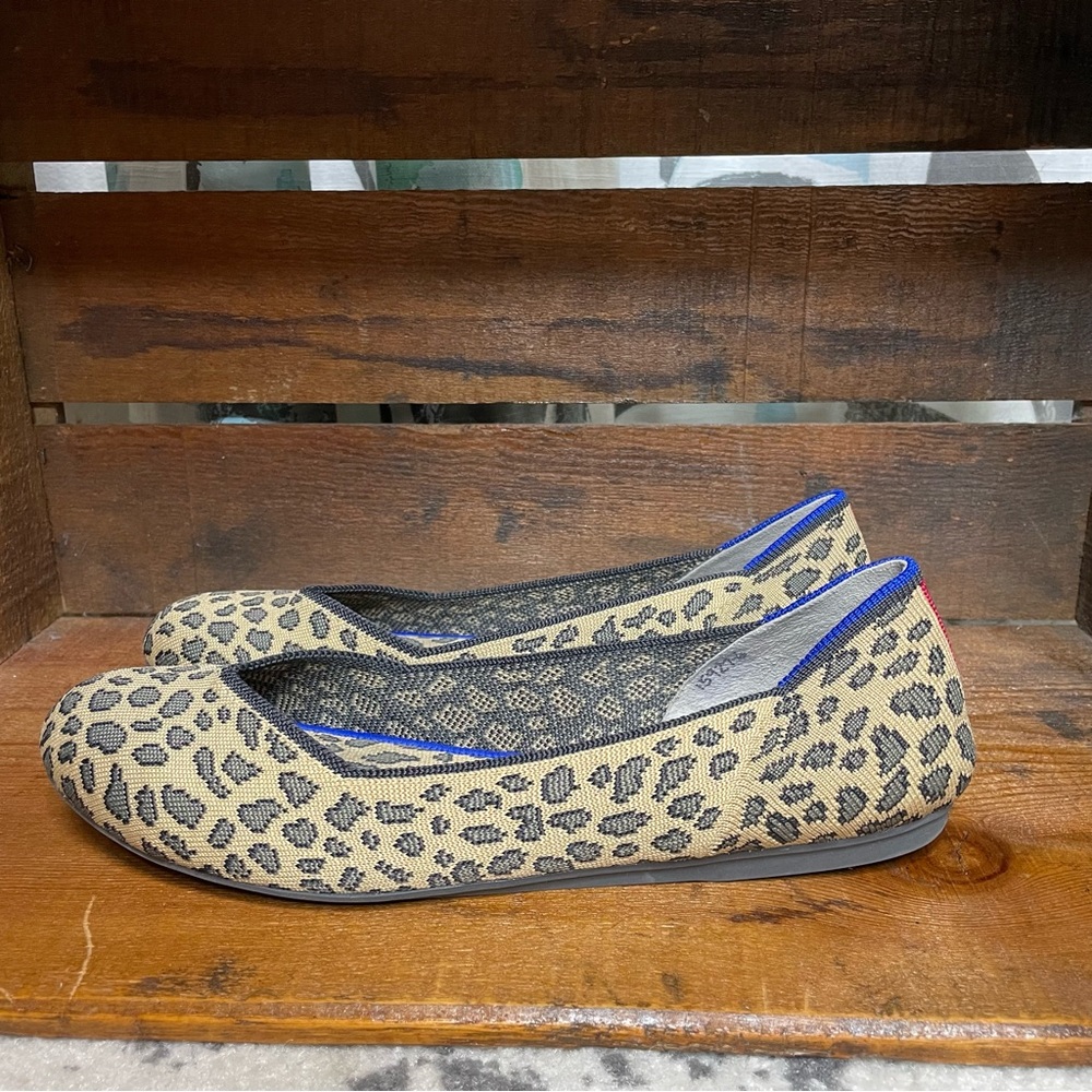 Rothy's Leopard Print Round Toe Size W9 - image 1